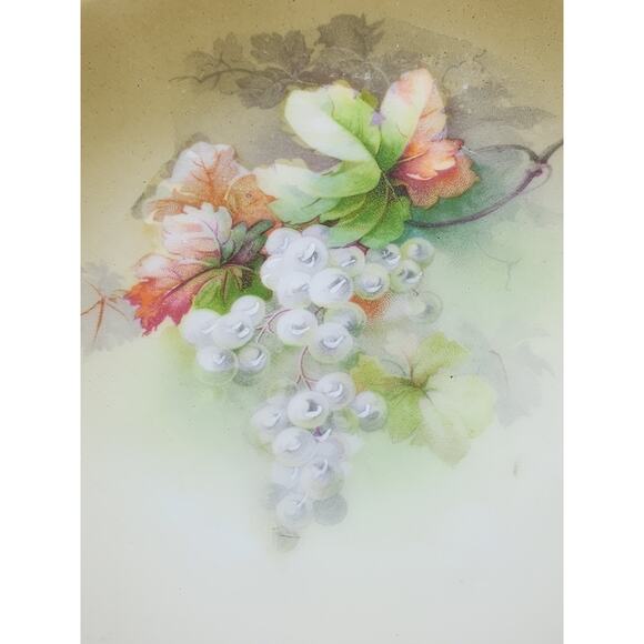 Eagle China Austria Bread Plate White Grapes Porcelain 6 1/4" Gold Trim x6 - Picture 9 of 15